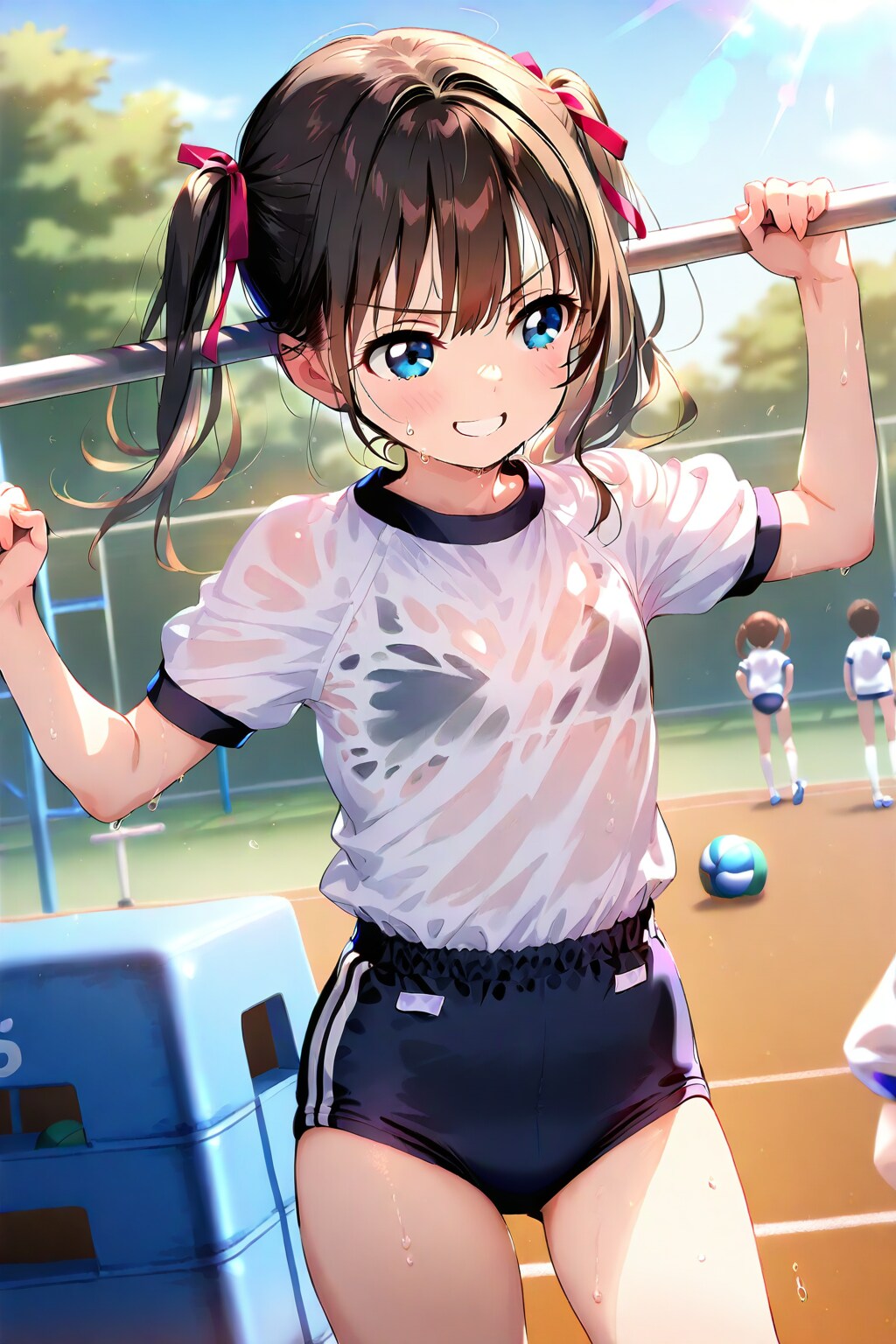 鉄棒で勝負しようぜ