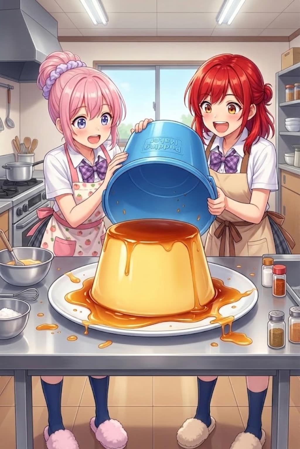 バケツでプリン