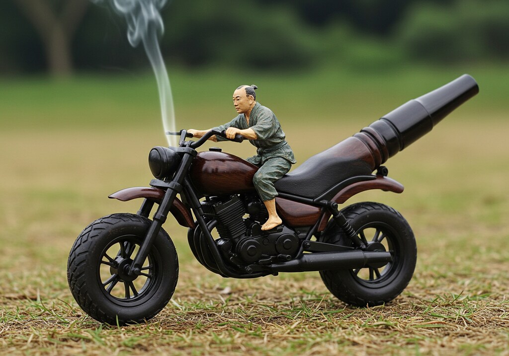 [がぞうどうぞ]最新式のキセルだぞーっ