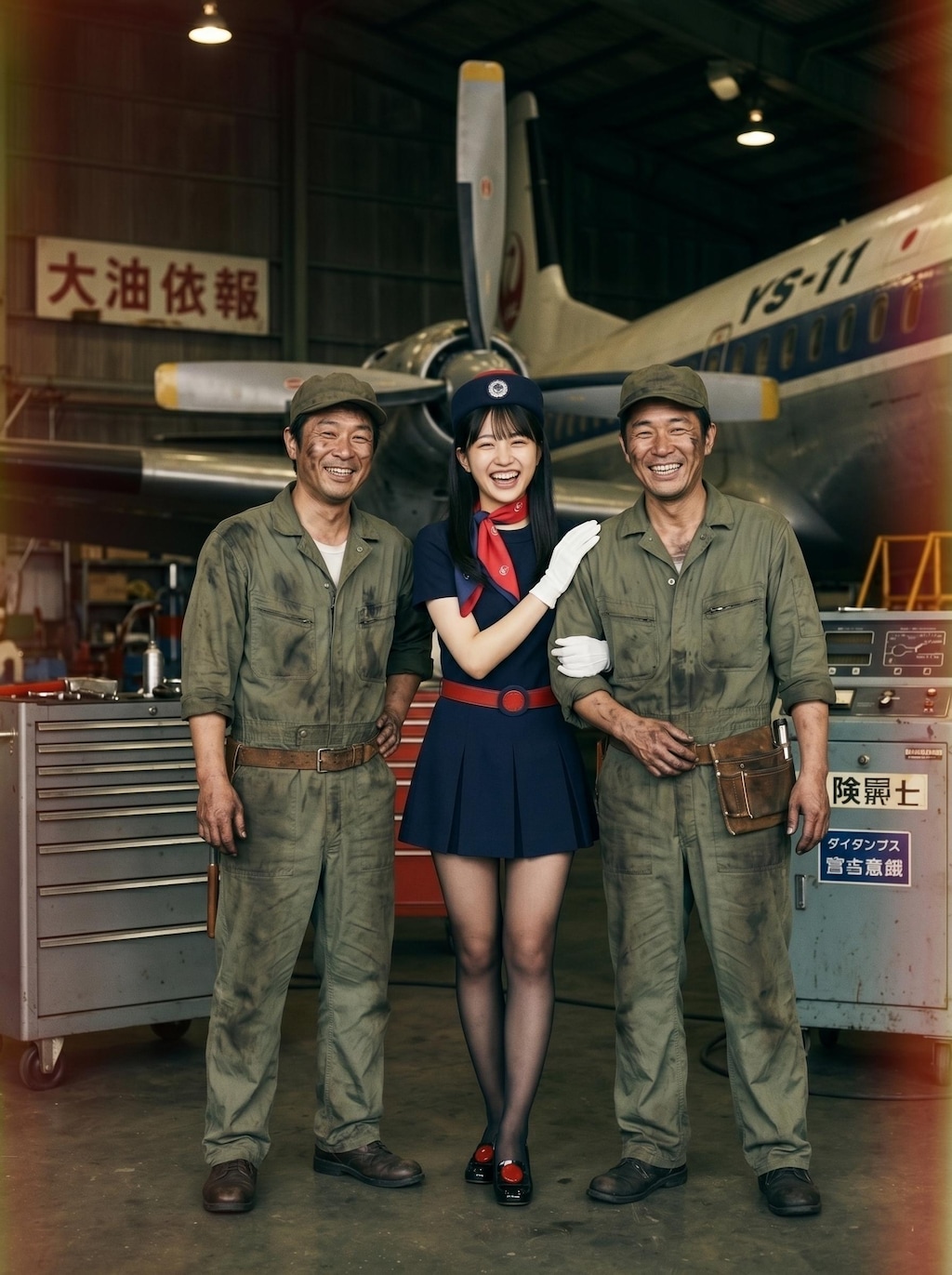 昭和レトロのスチュワーデス