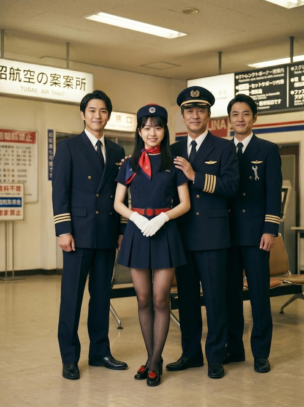 昭和レトロのスチュワーデス