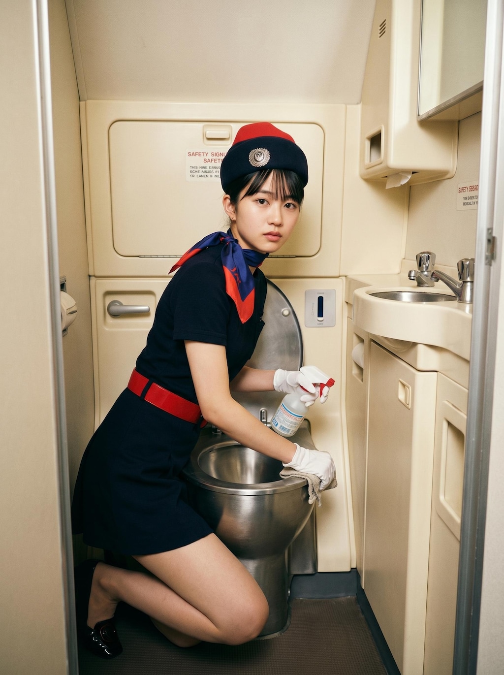 昭和レトロのスチュワーデス