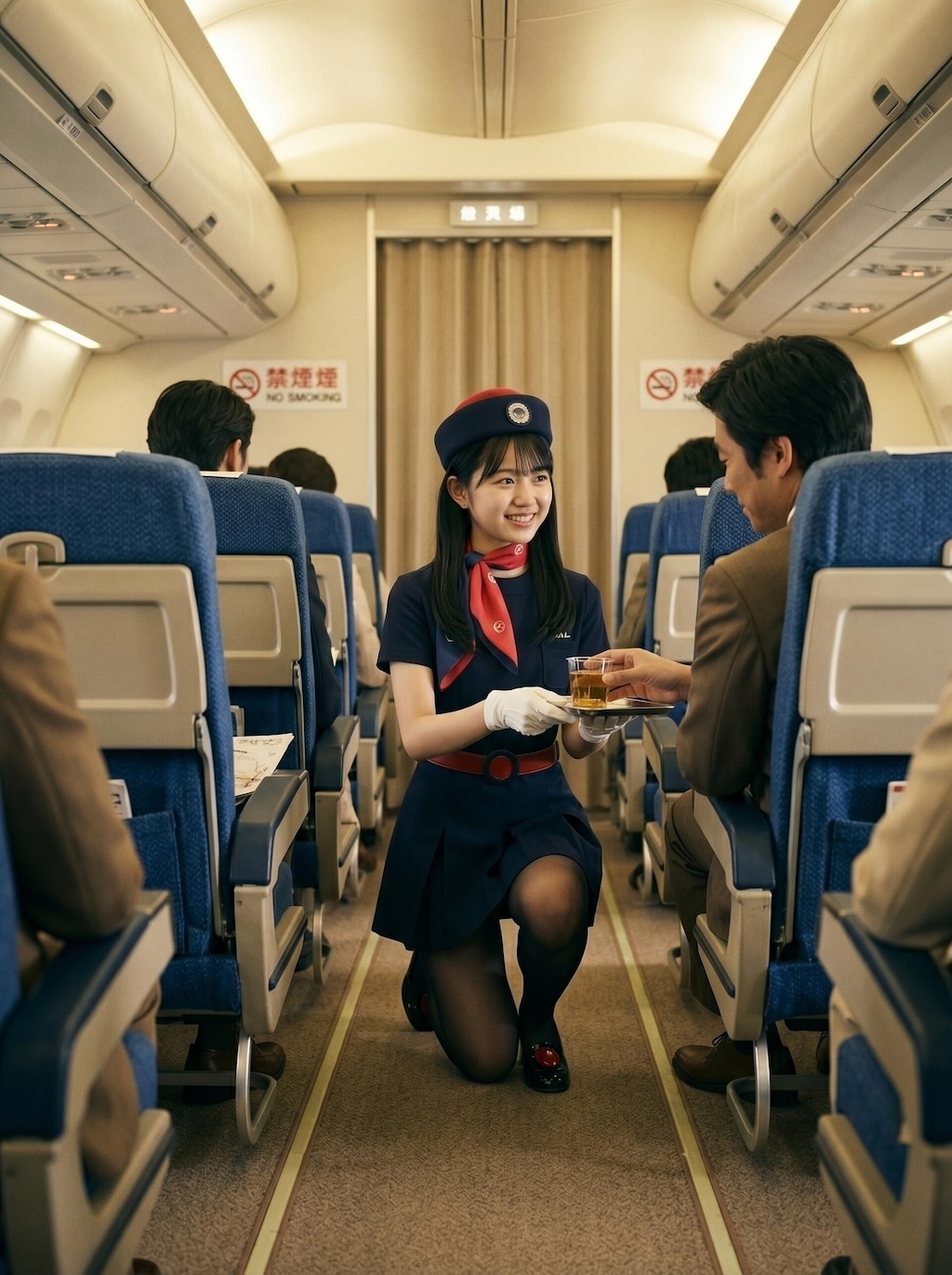 昭和レトロのスチュワーデス