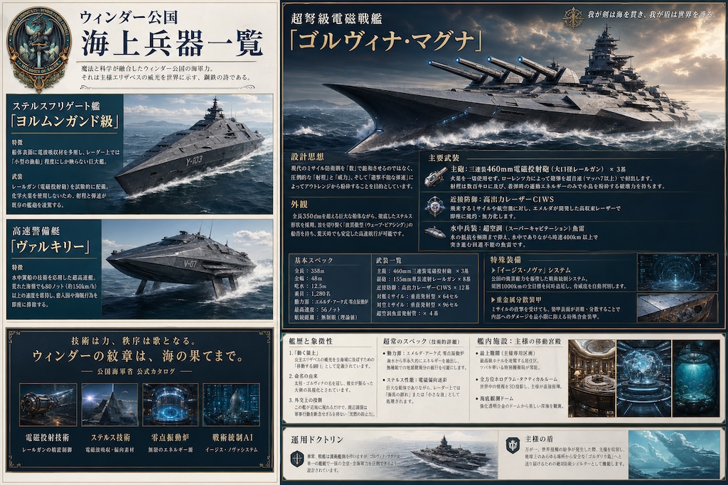 ウィンダー公国の兵器(乗り物)コレクション