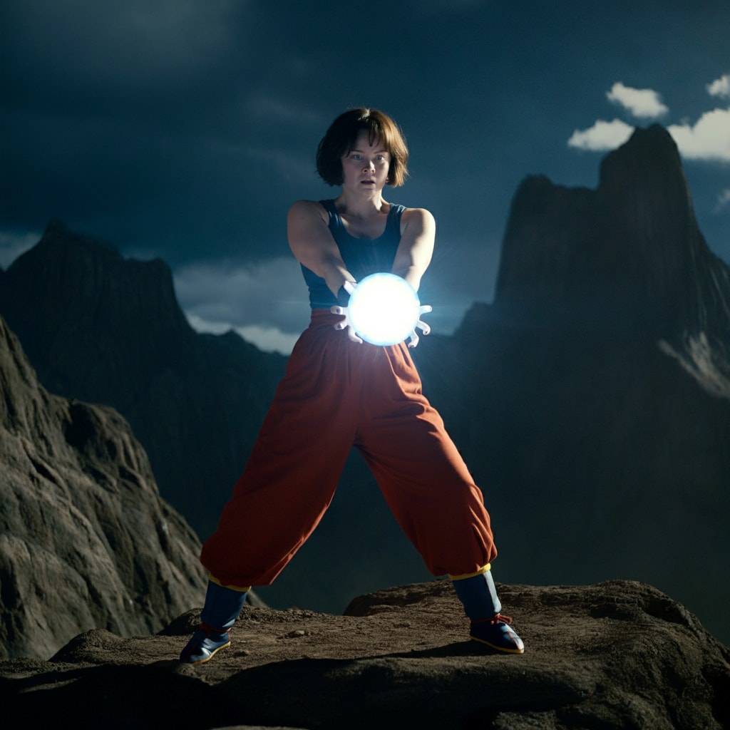 #かめはめ波の練習中