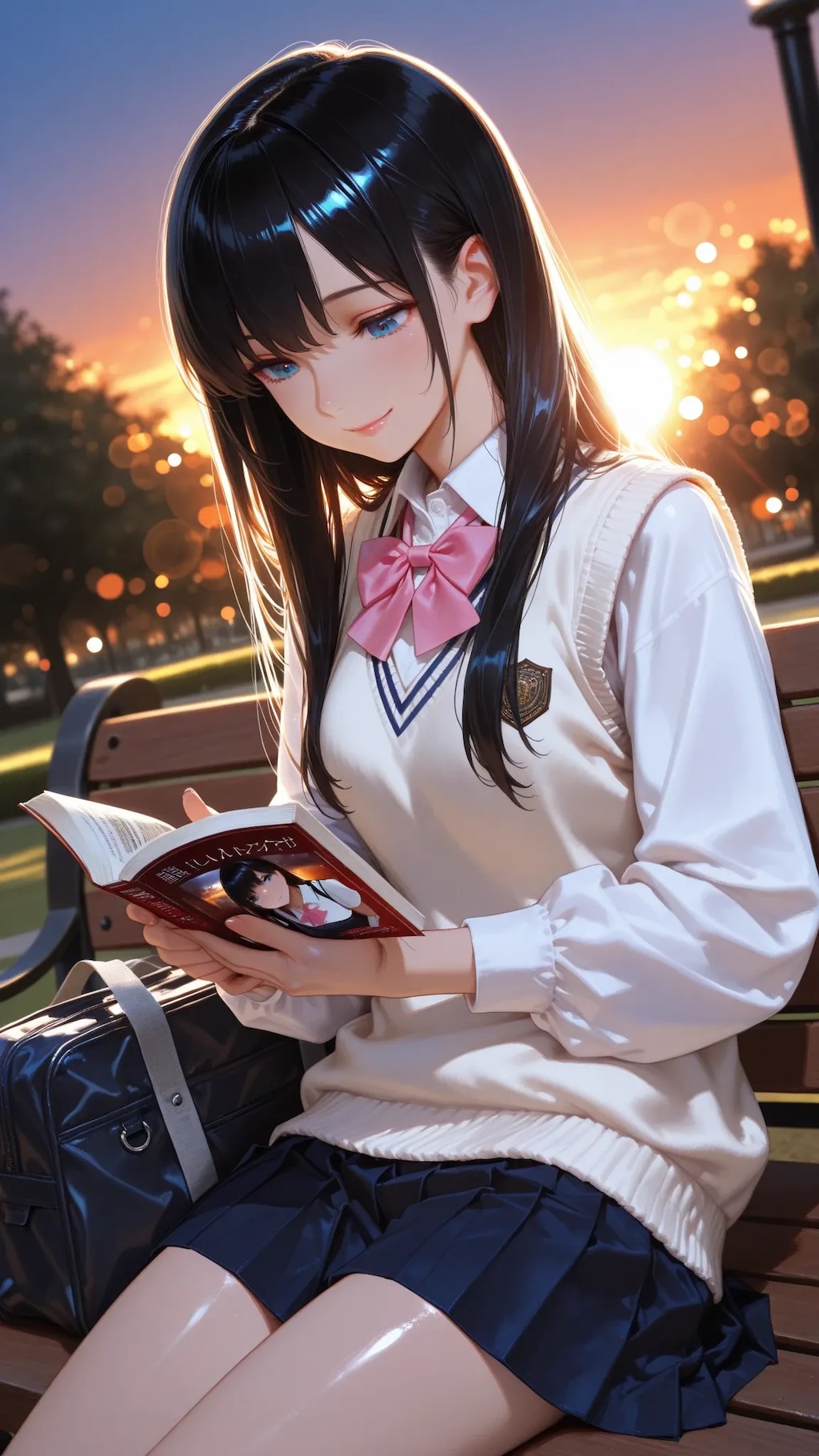 本好きの黒髪ちゃん