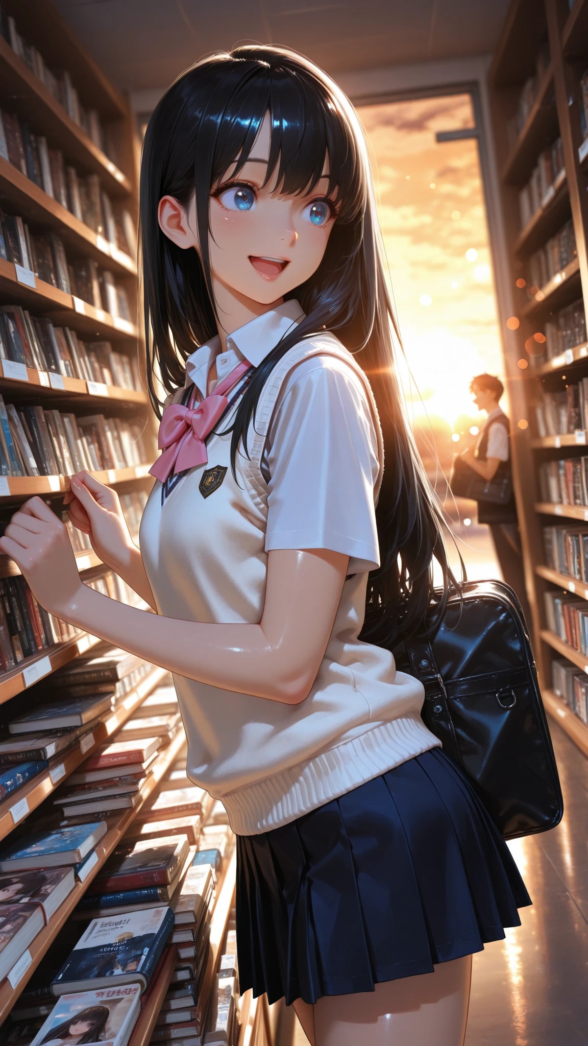 本好きの黒髪ちゃん