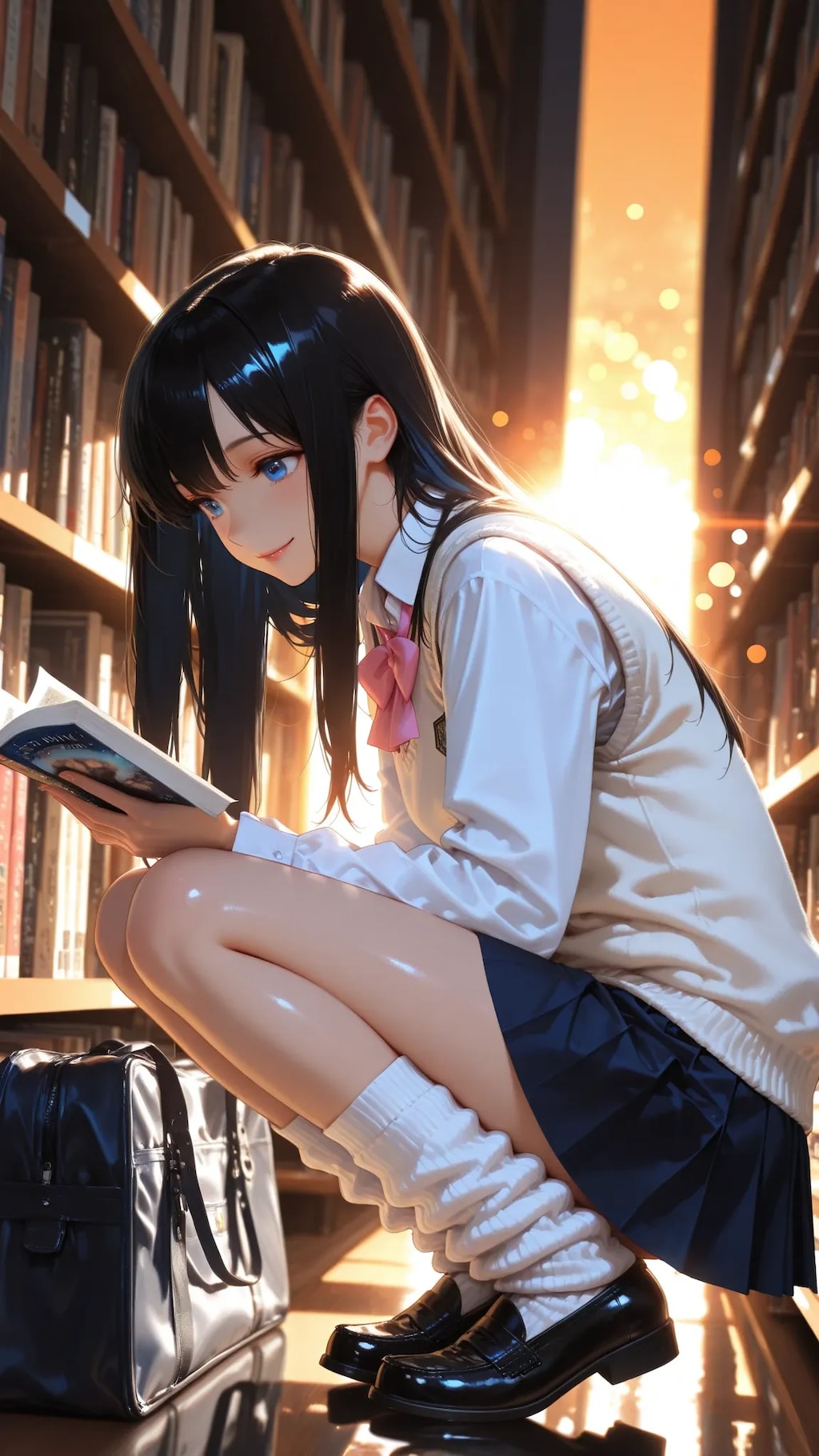 本好きの黒髪ちゃん