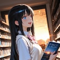 本好きの黒髪ちゃん 2枚目