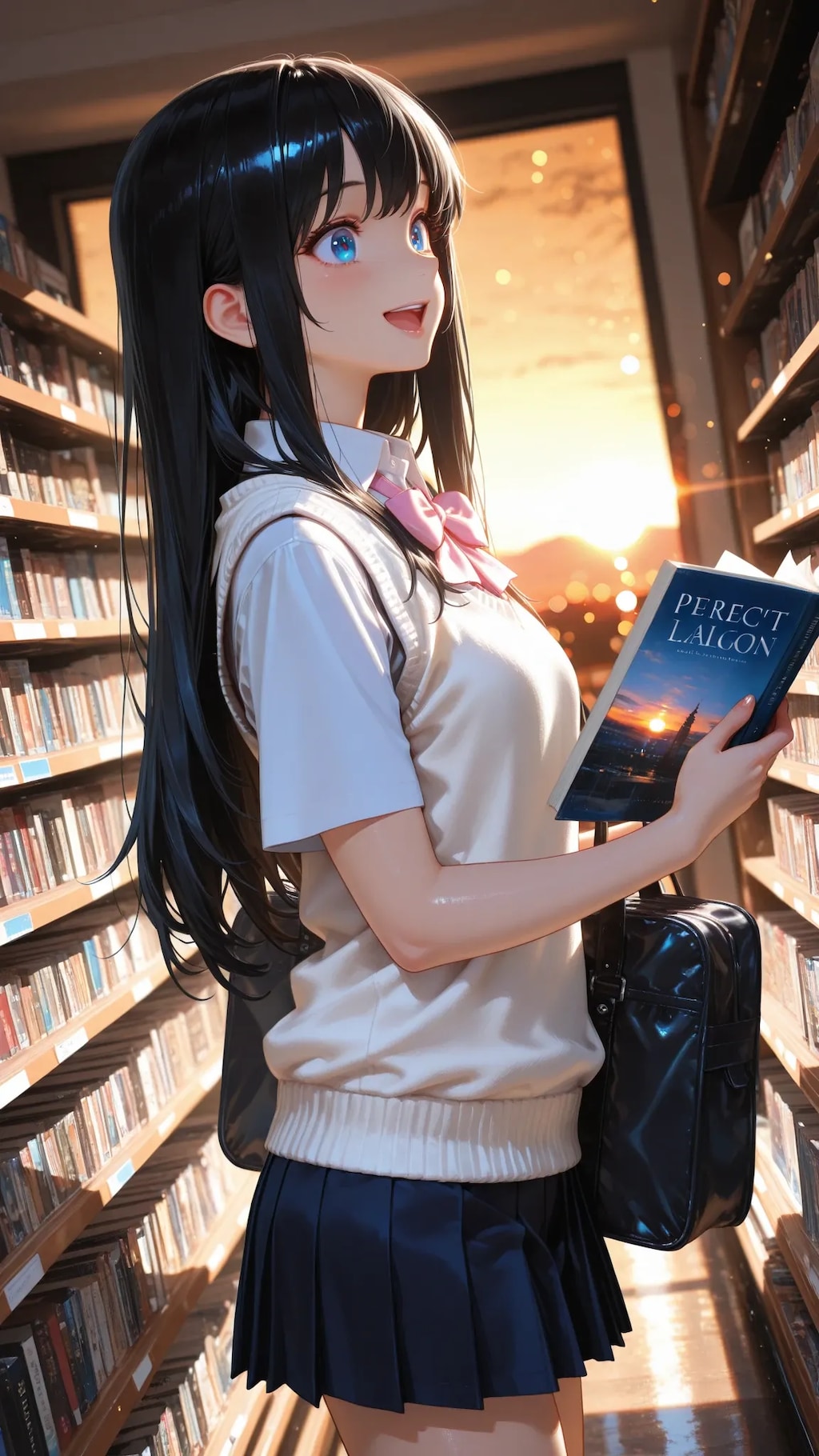 本好きの黒髪ちゃん
