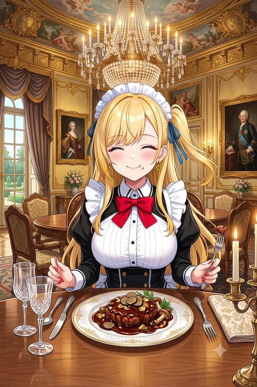 ナミちゃんのメイドでハンバーグ