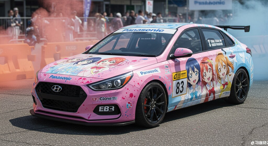 ラブライブ痛車Panasonicヒュンダイセダン