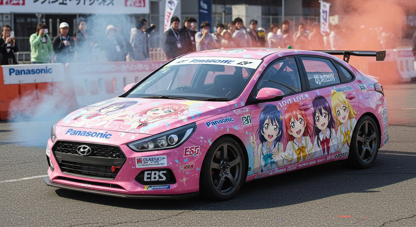ラブライブ痛車Panasonicヒュンダイセダン | の人気AIイラスト・グラビア