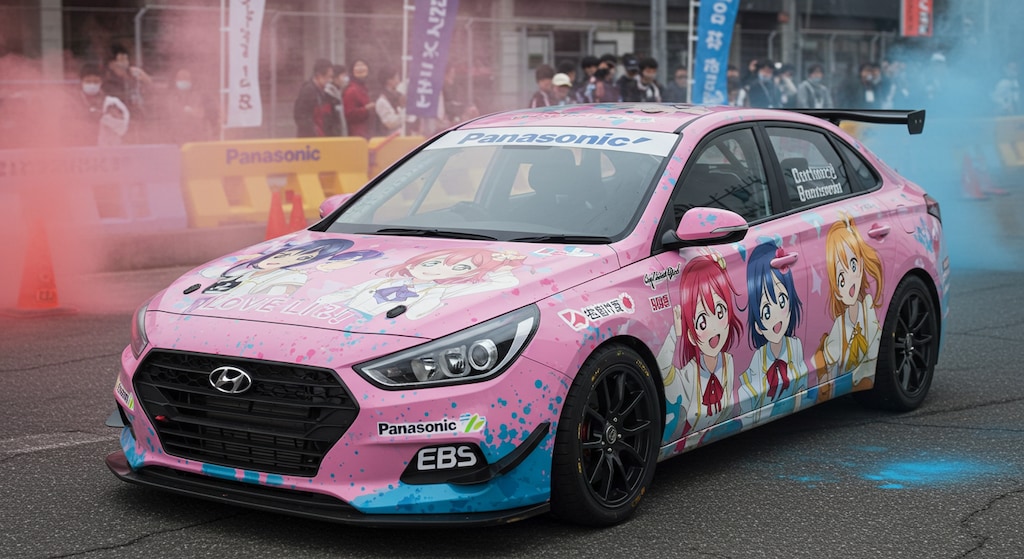 ラブライブ痛車Panasonicヒュンダイセダン