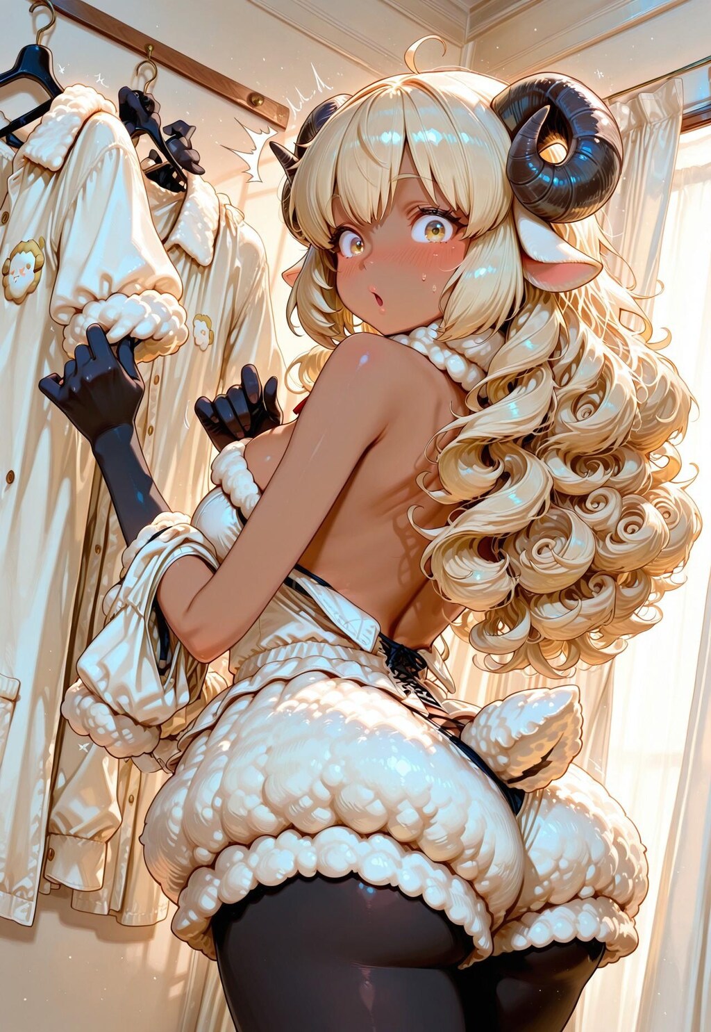 ただいま換毛中🐏