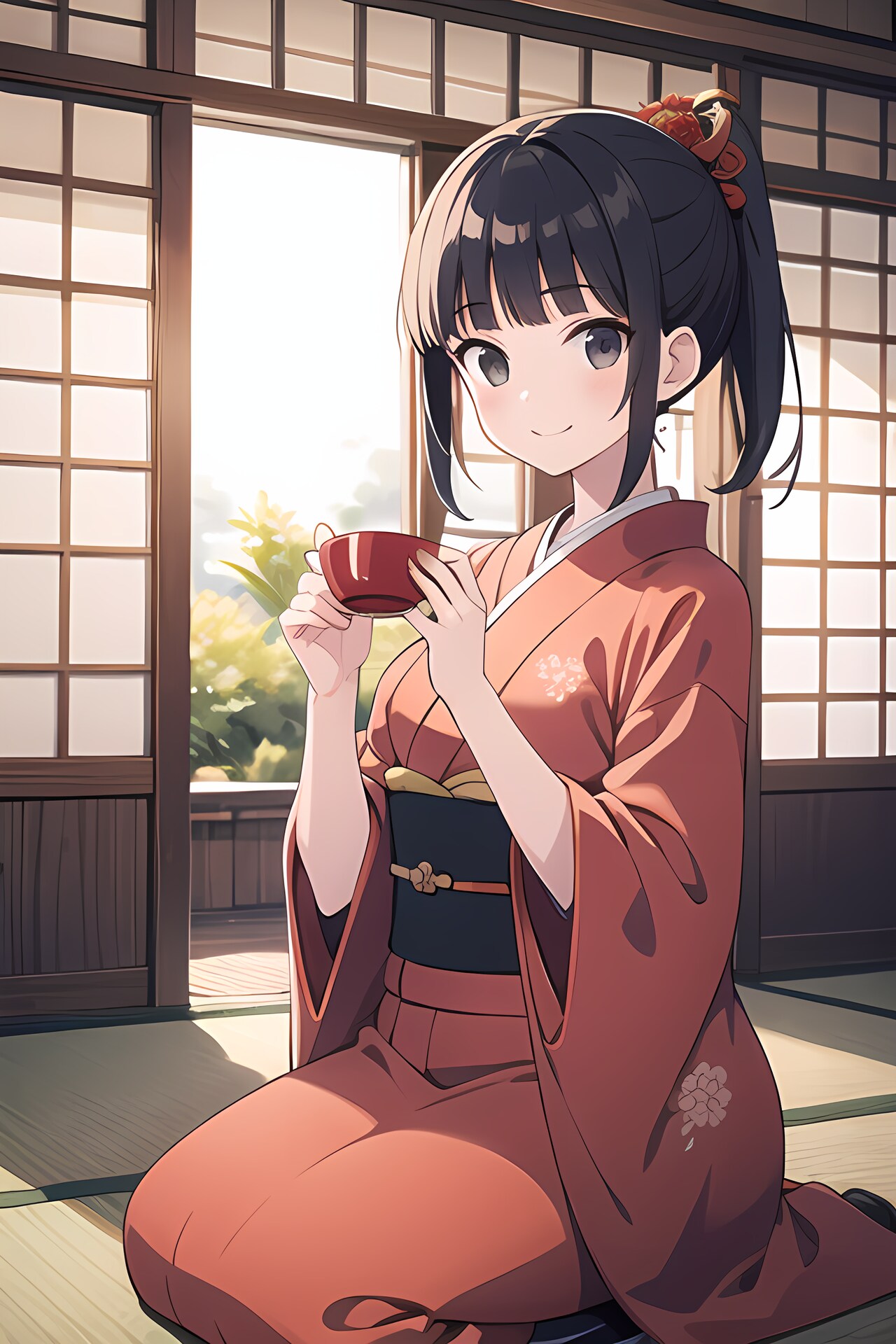 食後の一服 | の人気AIイラスト・グラビア