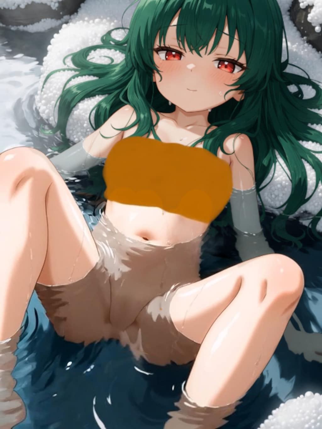 あえて股を開く