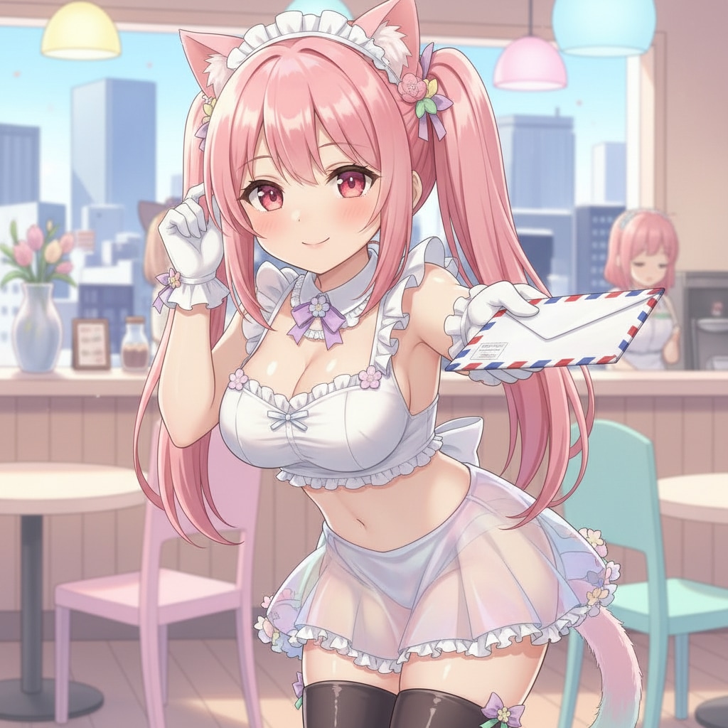 ももツイにゃん。2月18日 #エアメールの日