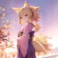 狐っ娘に和服を 6枚目