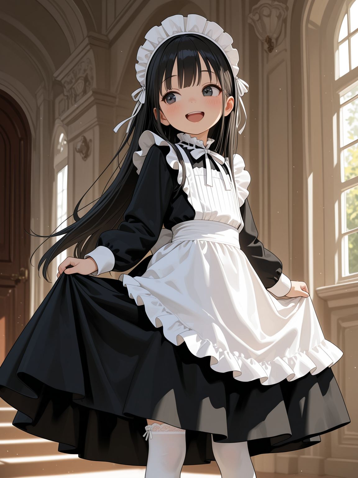 新しいメイド服だー！ | の人気AIイラスト・グラビア