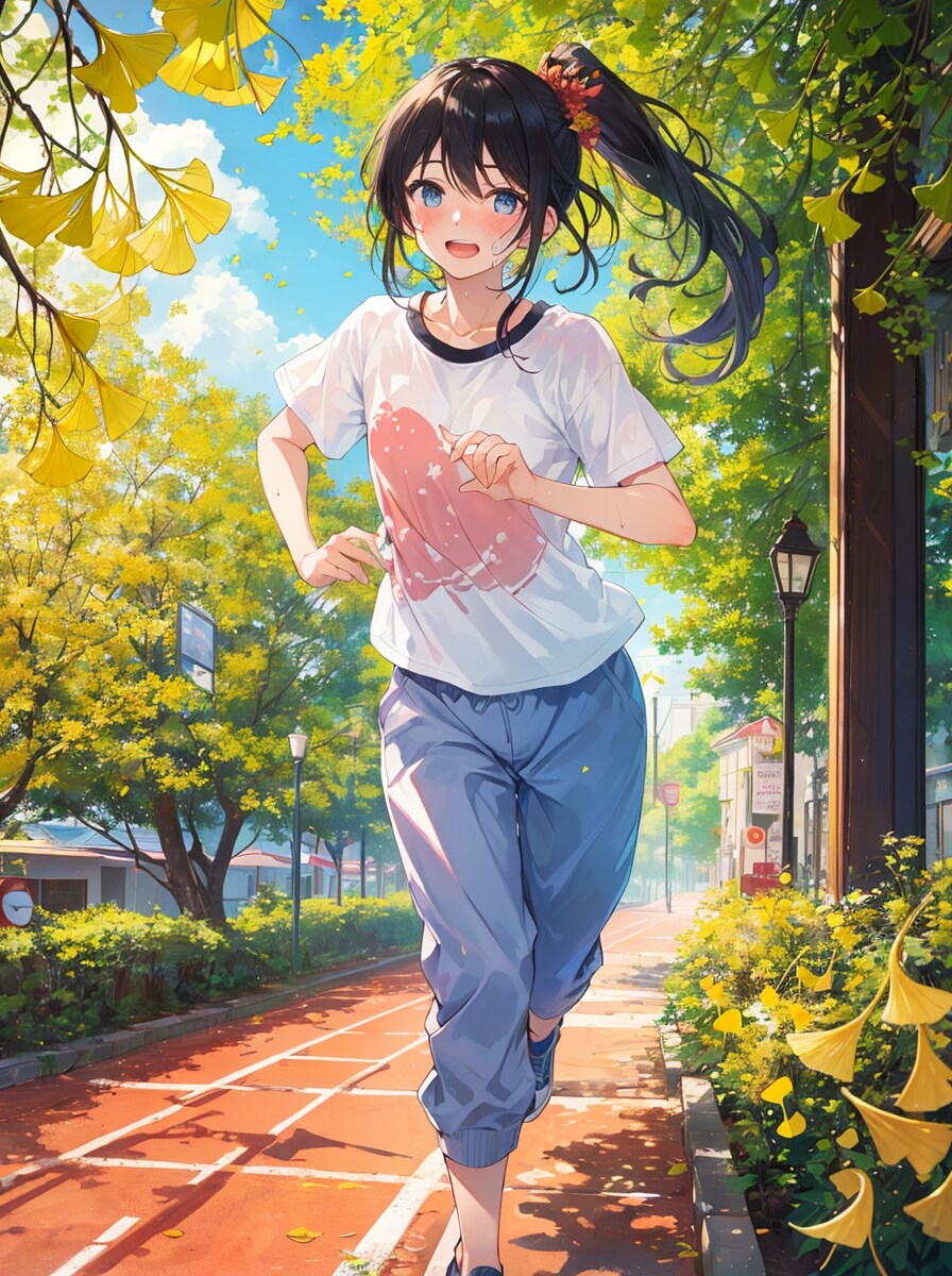 全力で前に走る