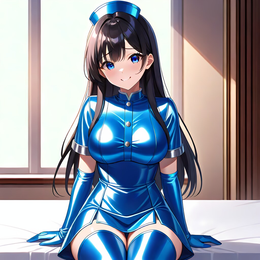 空色サテン衣装