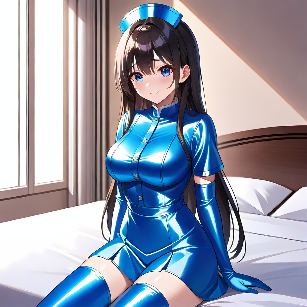 空色サテン衣装