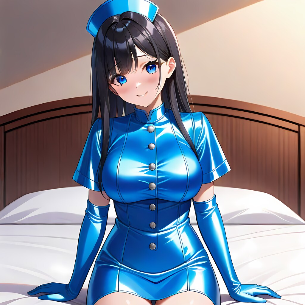 空色サテン衣装