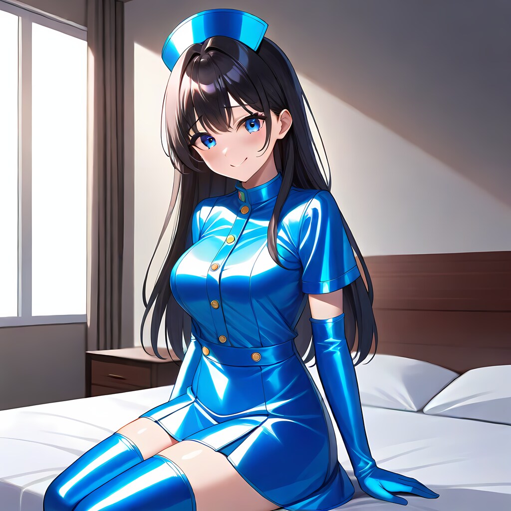 空色サテン衣装
