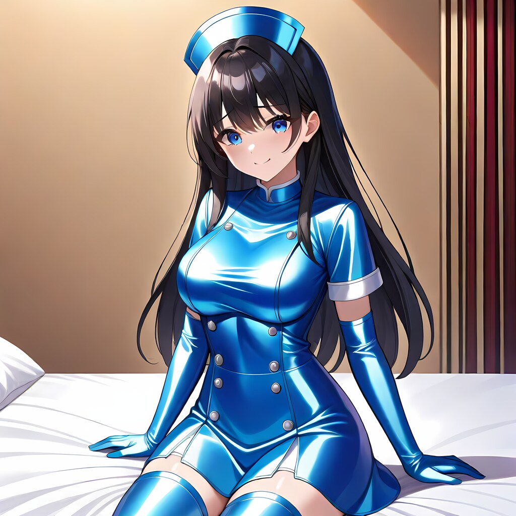 空色サテン衣装