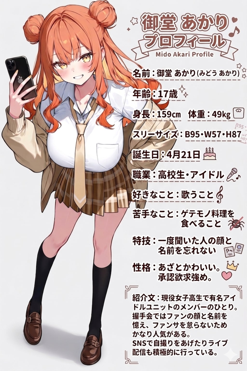 キャラクターシートを作ろう　御堂あかり
