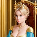 玉座に座る女王(引用生成) #02 3枚目