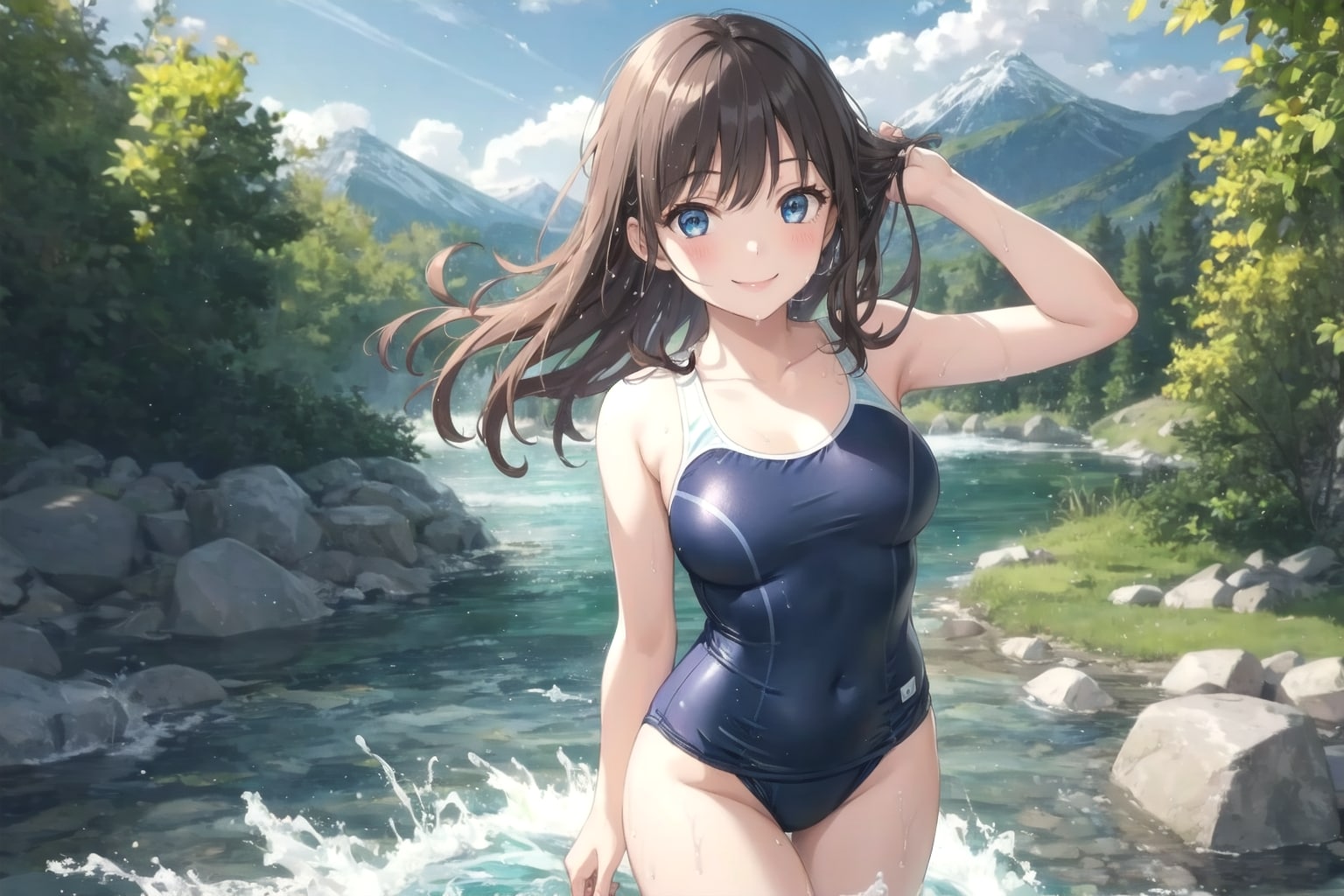 川遊び