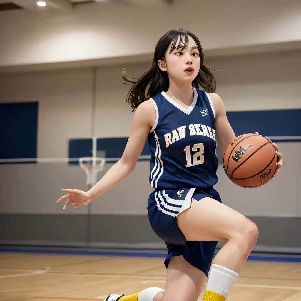 黒髪ロングでユニフォームの美女１１６