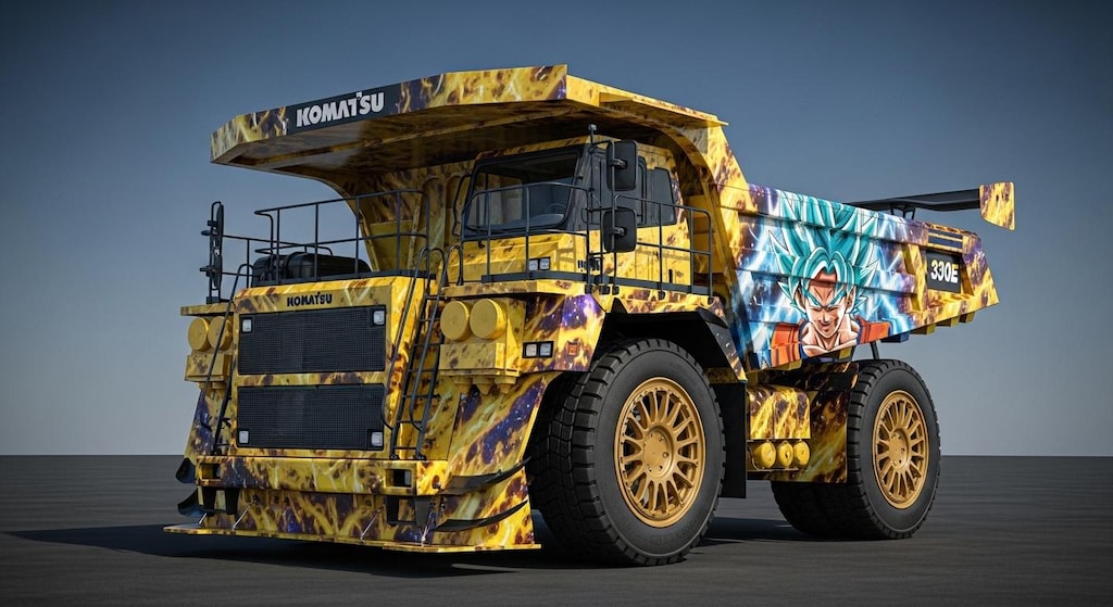 コマツダンプトラックドラゴンボール痛車