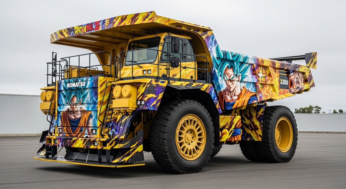 コマツダンプトラックドラゴンボール痛車 | の人気AIイラスト・グラビア