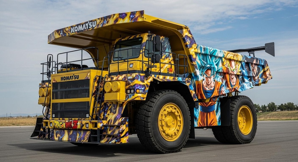 コマツダンプトラックドラゴンボール痛車