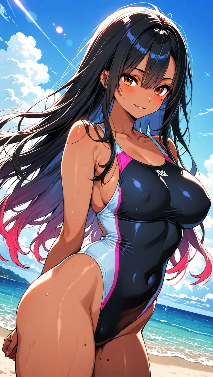競泳水着美女9