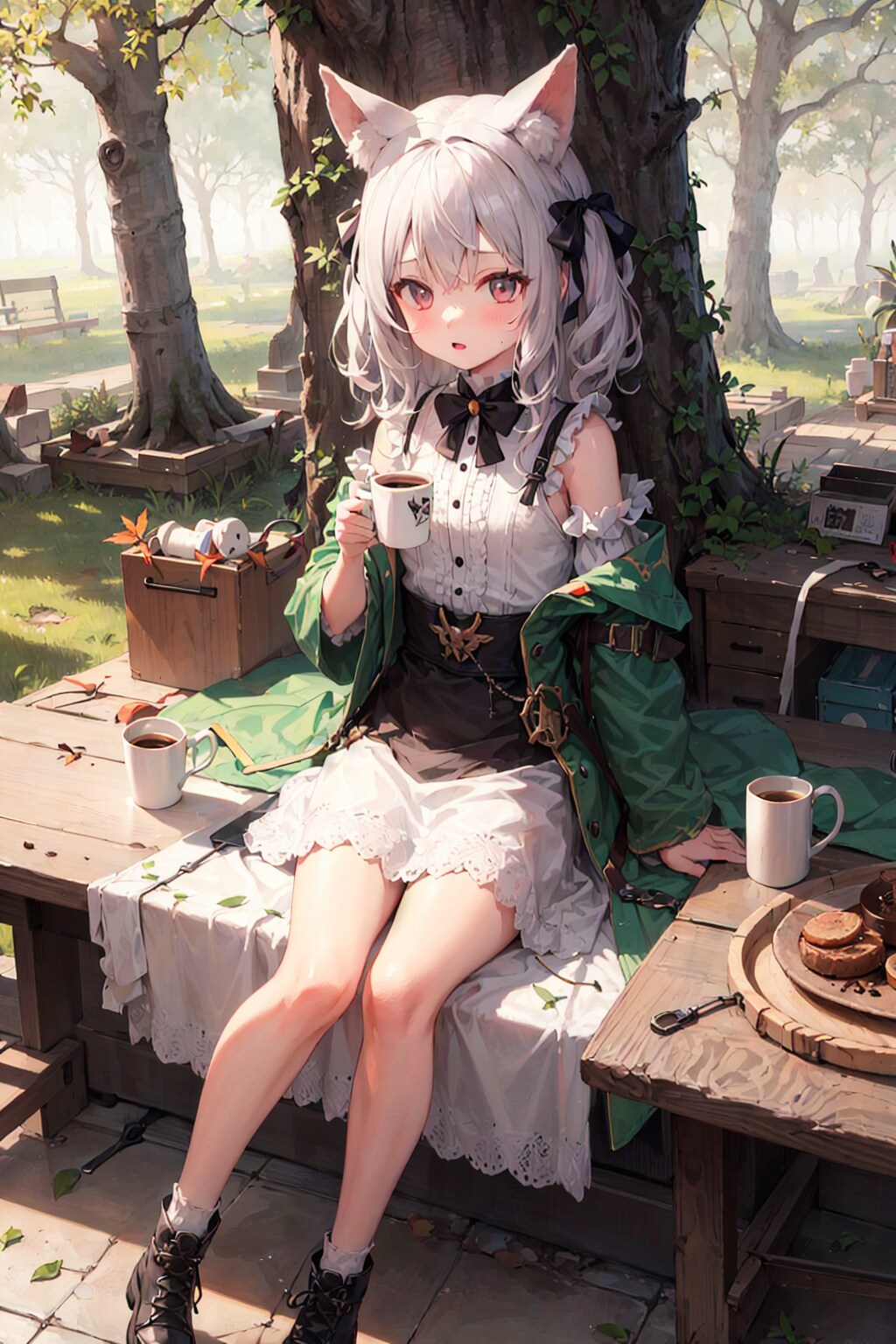 はあ..みなさん争いばかり、、お茶会が一番ですの