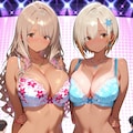 花柄下着モデル 3枚目