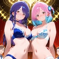 花柄下着モデル 2枚目