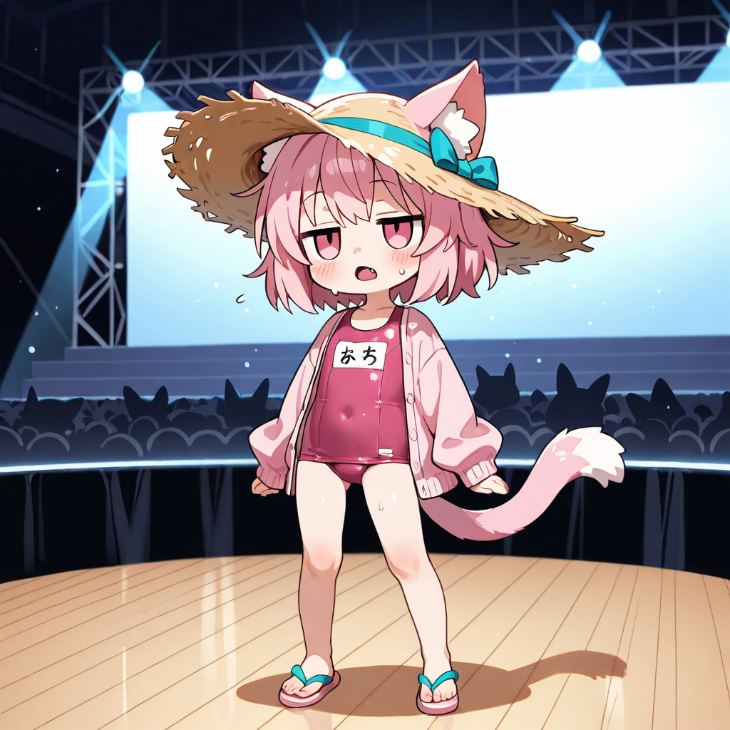 ねこちゃんの夏のファッションショー♡