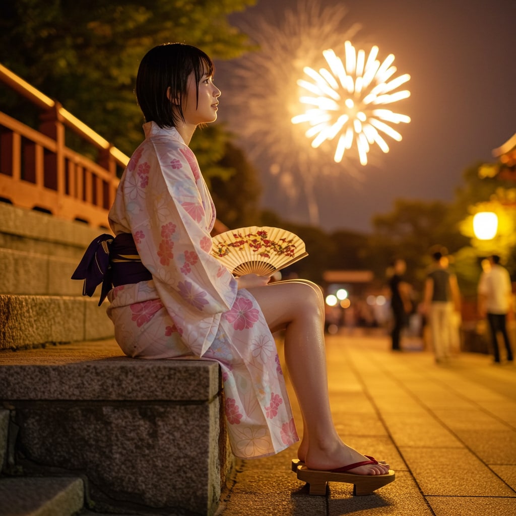 夏祭りと美女たち