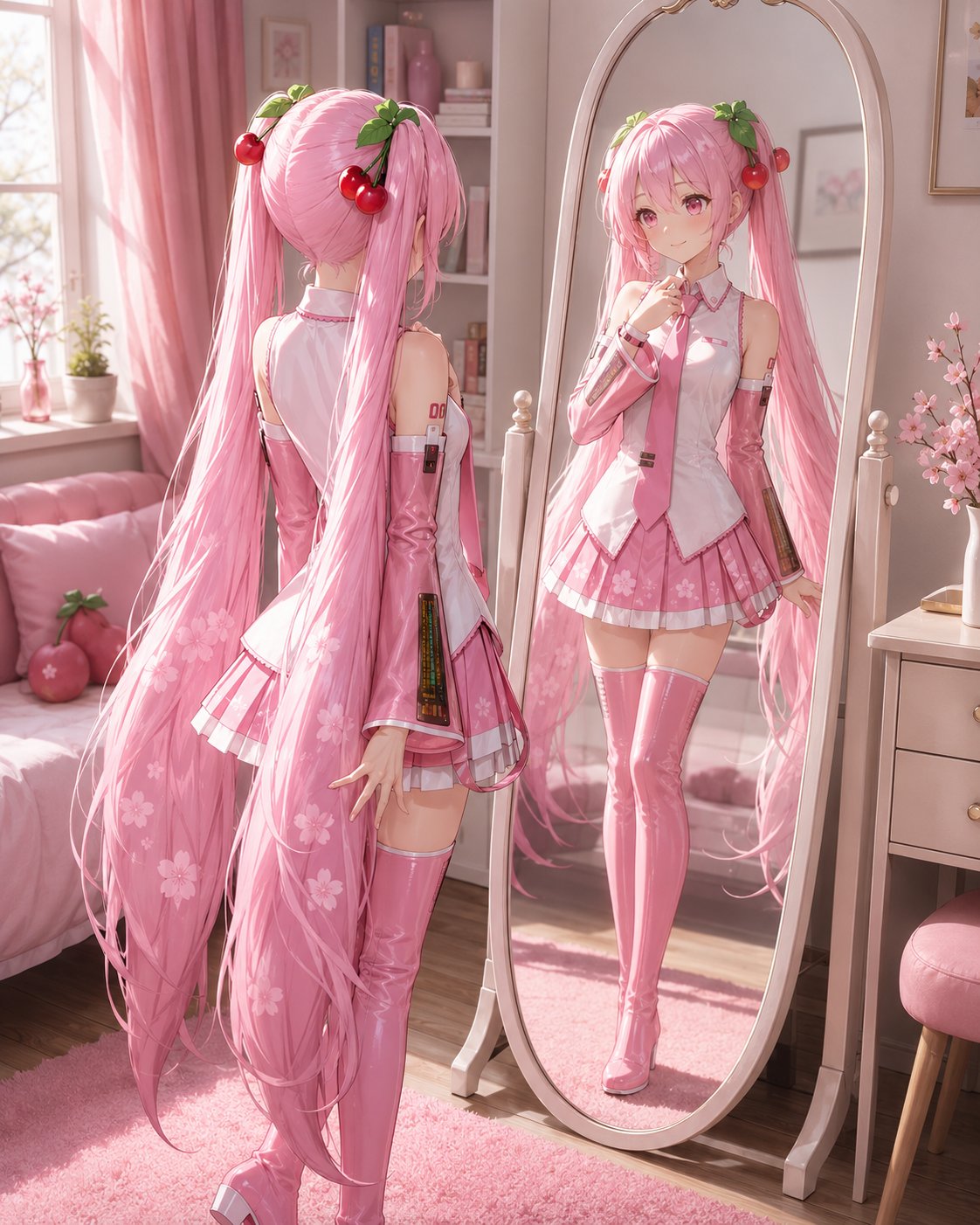お年頃の桜ミクちゃん