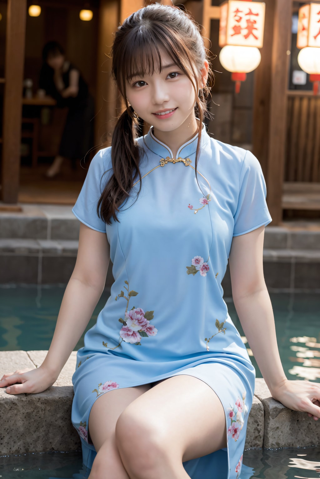 中華街を散策する女性 3