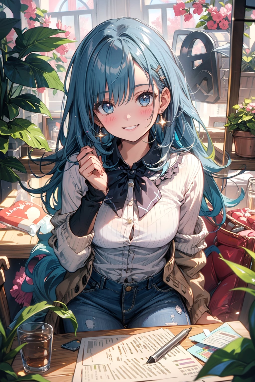 TOPAZ+αで潮音さん(春色コーデ)