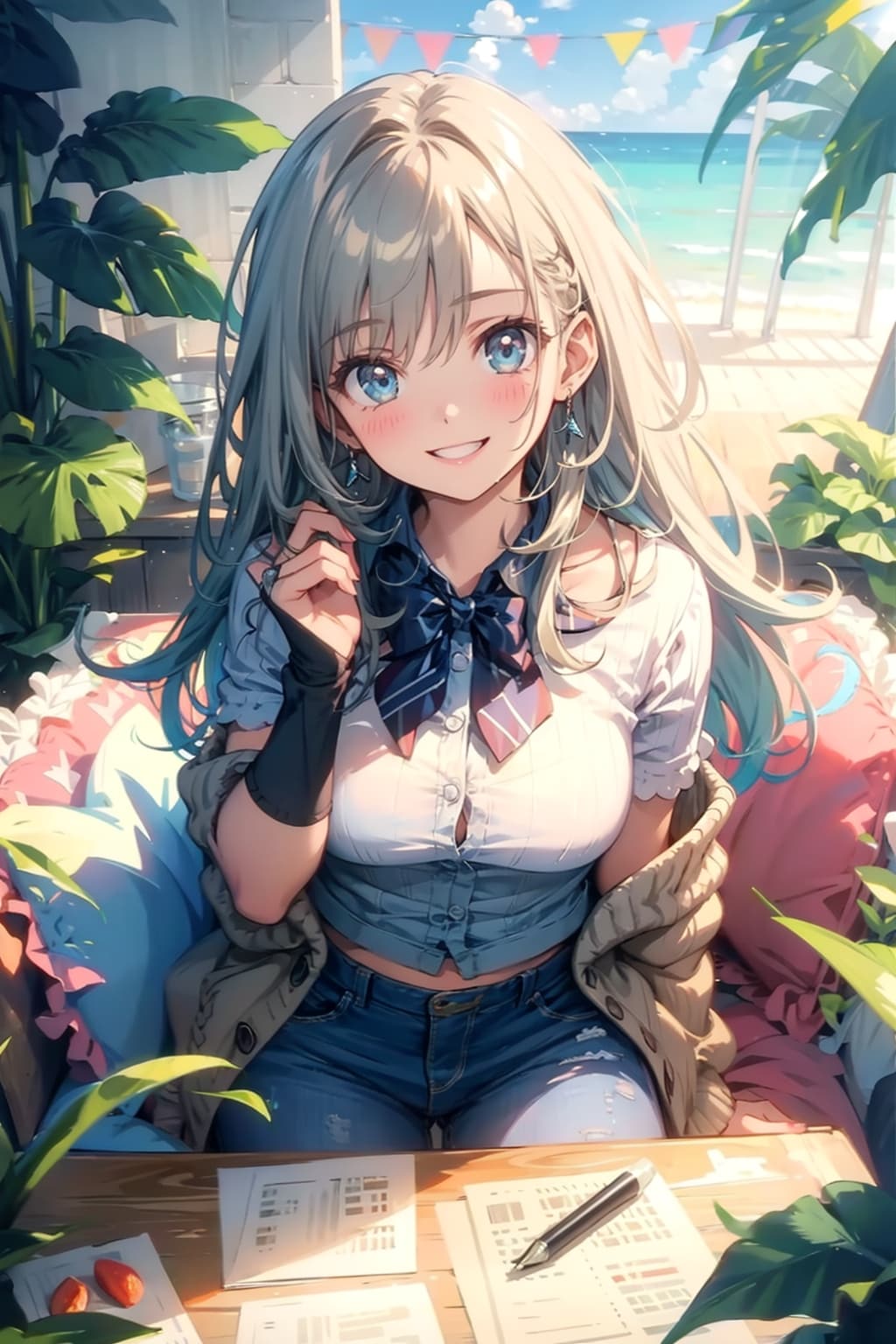 TOPAZ+αで潮音さん(春色コーデ)