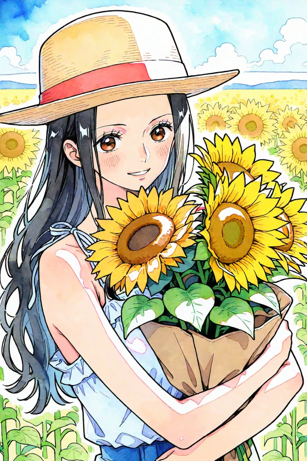 ひまわり畑の女の子(BEHIMOTH)