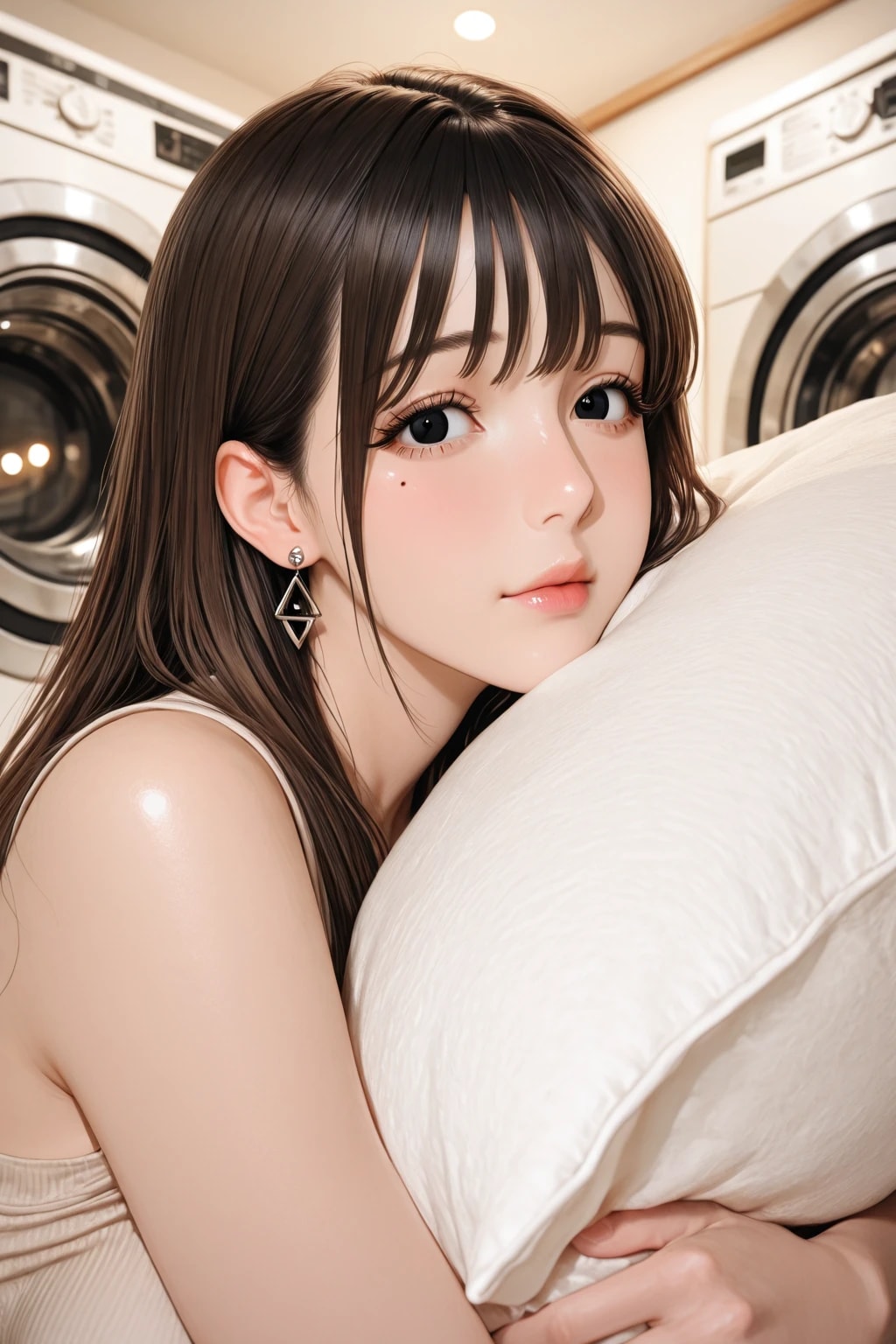 洗濯中の花音さん