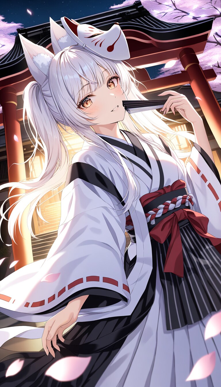 狐女子(黒巫女)